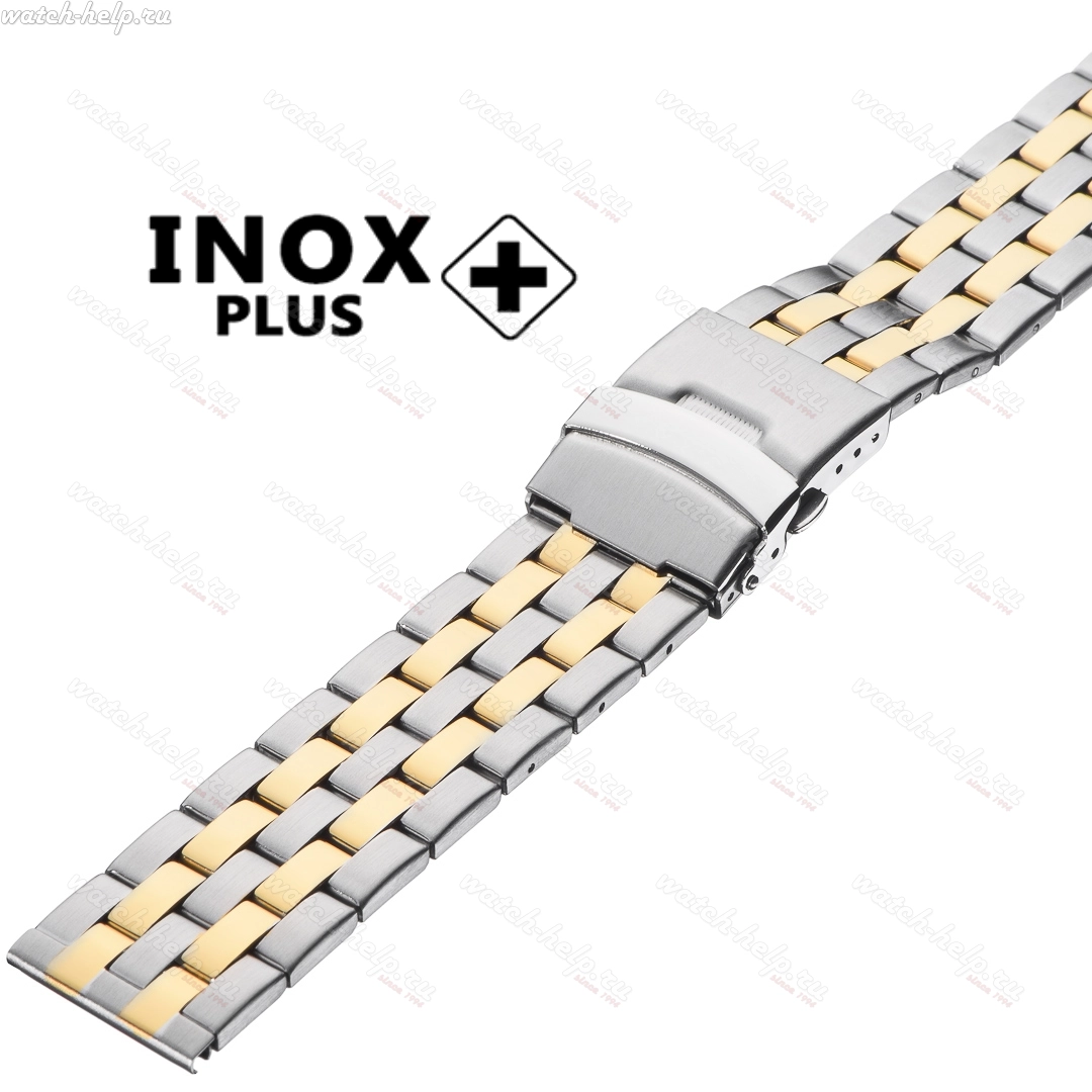 Картинка INOX PLUS V-303 Bicolor - браслет для часов, сталь, Китай