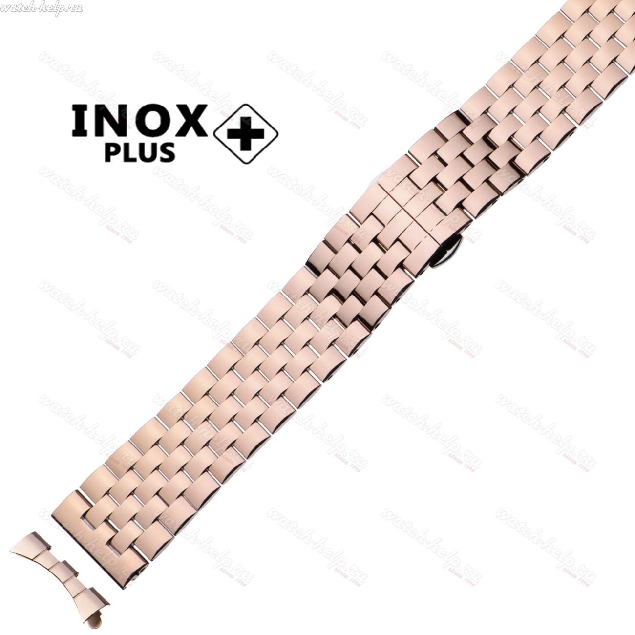 Картинка INOX PLUS S-703 IPRose - браслет для часов, сталь, Китай
