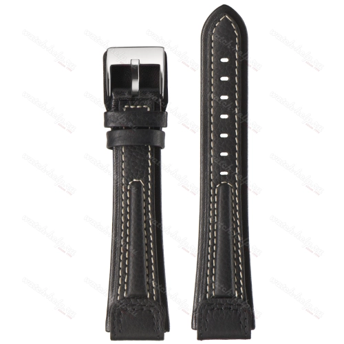 Картинка Stailer Premium 4951 Navigator - ремешок для часов чёрный, итальянская кожа растительного дубления, буйвол, Германия