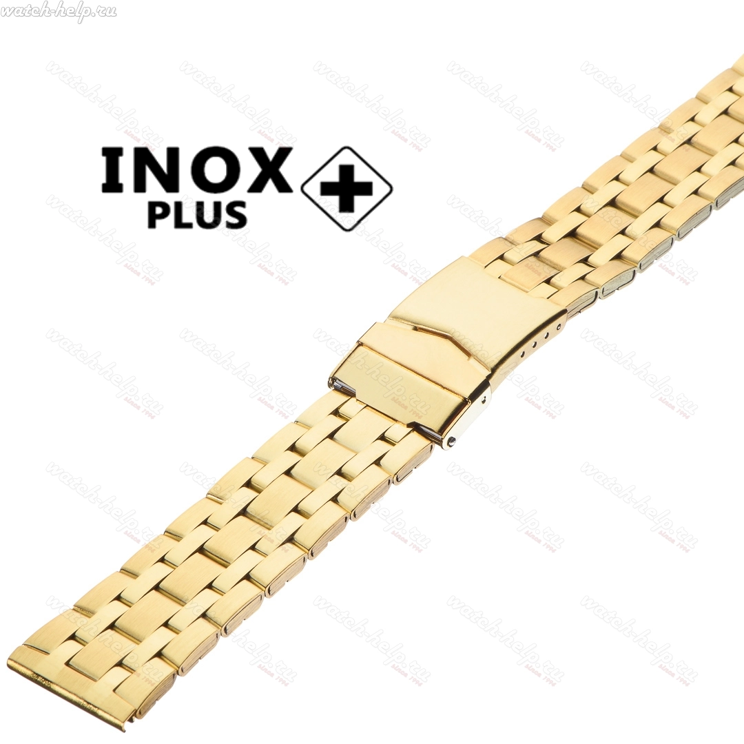 Картинка INOX PLUS V-203 IPGold - браслет для часов, сталь, Китай
