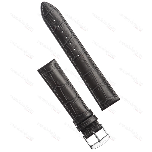 Картинка Stailer Premium 3254 Chrono - ремешок для часов тёмно-серый, итальянская кожа растительного дубления, аллигатор, Германия