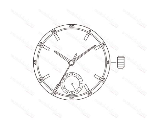 Картинка MIYOTA 6P28 Multi-function - механизм для часов кварцевый 10 ½, Япония