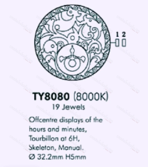 Купить. Заменить. Отремонтировать Механизм SEAGULL - ST8000K / TY8080 - в мастерской «Часовая Скорая Помощь»