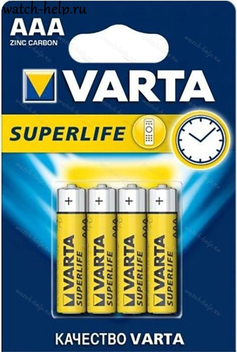 Картинка VARTA SUPERLIFE AAA/R03 1 шт. - батарейка 1.5 v AAA, Германия