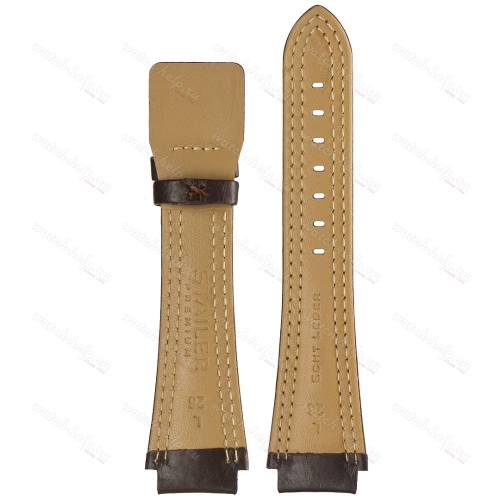 Картинка Stailer Premium 5152 Navigator - ремешок для часов коричневый, итальянская кожа растительного дубления, гладкий, Германия