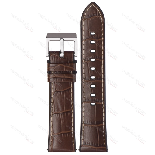 Картинка Stailer Premium 6075 Max endurance sport - ремешок для часов светло-коричневый, итальянская кожа растительного дубления, аллигатор, Германия
