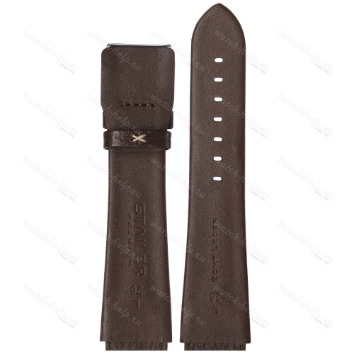 Картинка Stailer Premium 4982 Navigator - ремешок для часов коричневый, итальянская кожа растительного дубления, буйвол, Германия