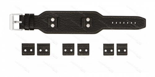 Картинка Stailer Premium 4201 Pad - ремешок для часов чёрный, кожа, буйвол, Германия