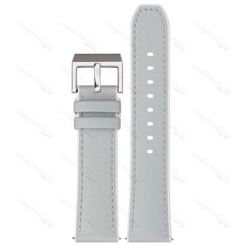 Картинка Stailer Premium 7347 Max endurance classic dani leather - ремешок для часов нежно-голубой/белый, анилиновая кожа от dani (италия), гладкий, Германия