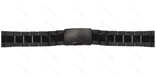 Картинка INOX PLUS N-411 Black - браслет для часов чёрный, сталь, Китай