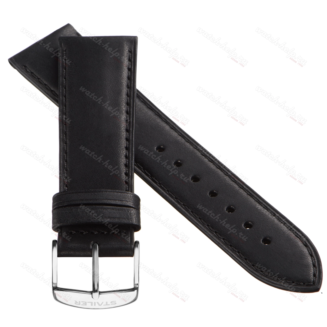 Картинка Stailer Premium 6067 Vintage - ремешок для часов синий, итальянская кожа растительного дубления, гладкий, Германия