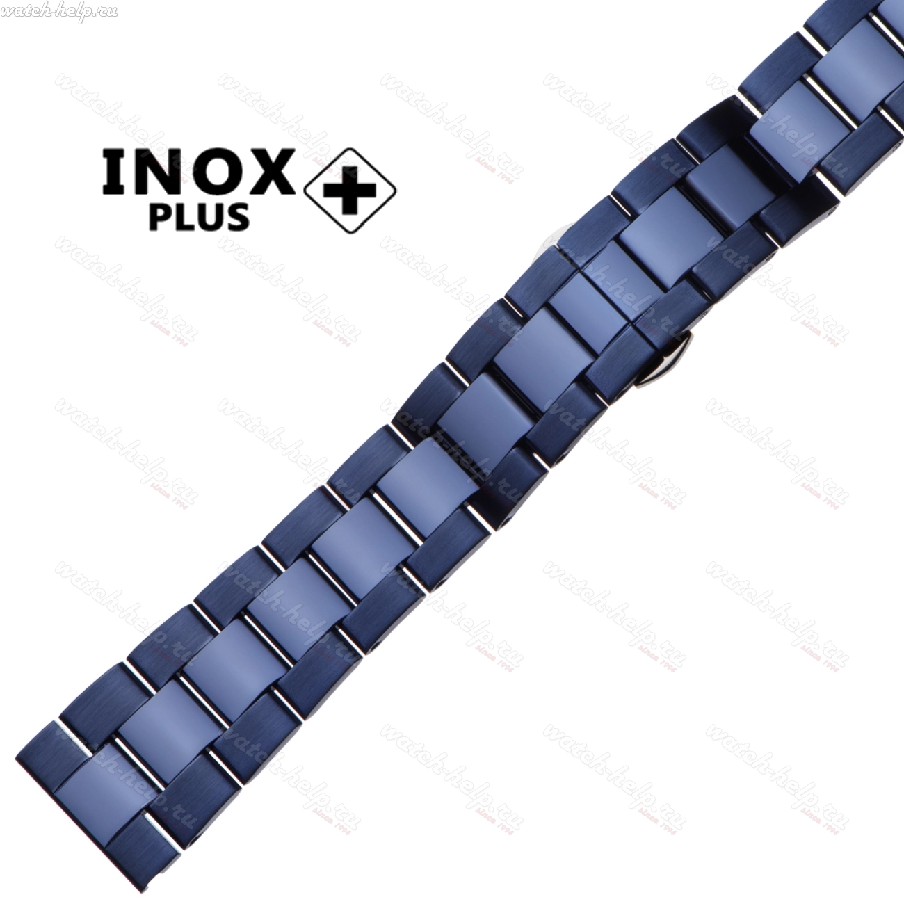 Картинка INOX PLUS S-702 IPBlue - браслет для часов, сталь, Китай