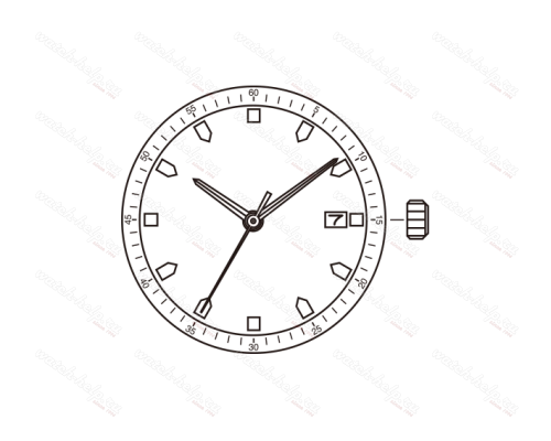 Картинка MIYOTA GR12 Slim - механизм для часов кварцевый 11 ½, Япония