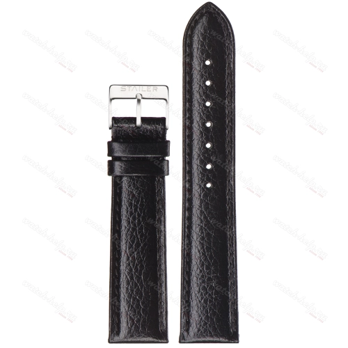 Картинка Stailer 1601 Original - ремешок для часов чёрный, кожа, буйвол, Германия