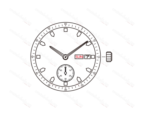 Картинка MIYOTA 0T50 Standard - механизм для часов кварцевый 13 ½, Япония