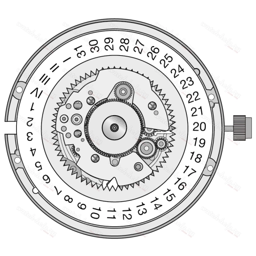 Картинка ETA 252.511 - механизм для часов кварцевый 11 ½, Швейцария