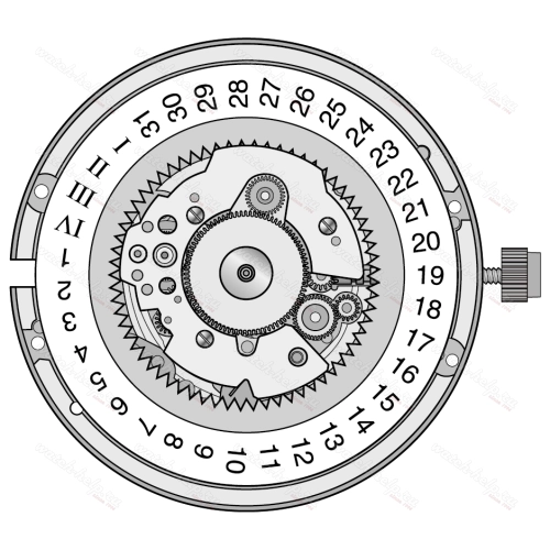 Картинка ETA 252.611 - механизм для часов кварцевый 11 ½, Швейцария