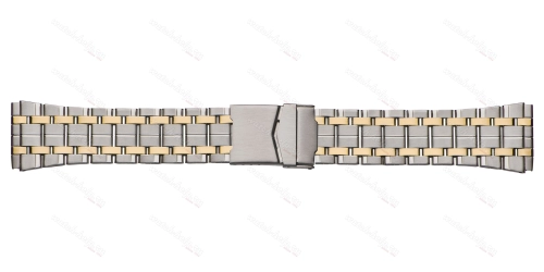 Картинка INOX PLUS N-410 Bicolor - браслет для часов комбинированный, сталь, Китай