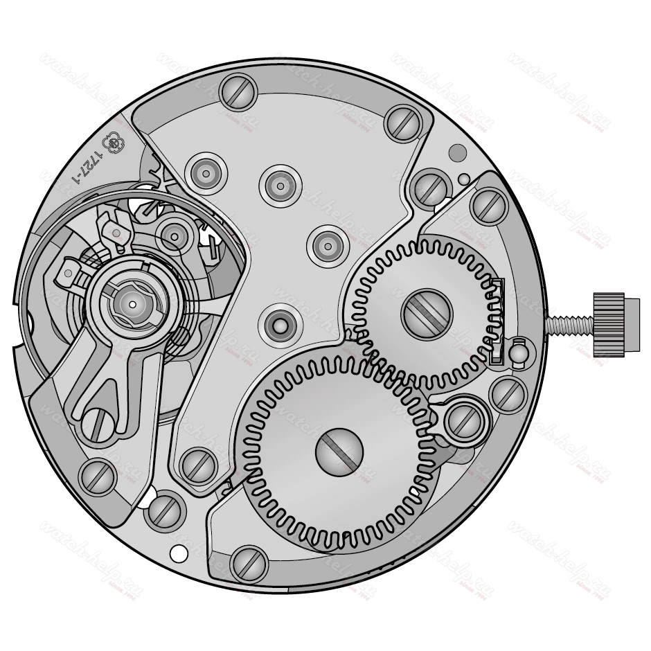 Картинка ETA 1727-1 - механизм для часов механический 8 ¾, Швейцария