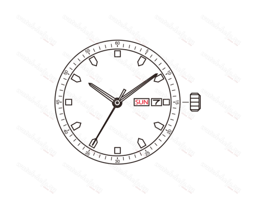 Картинка MIYOTA GR02 Slim - механизм для часов кварцевый 11 ½, Япония