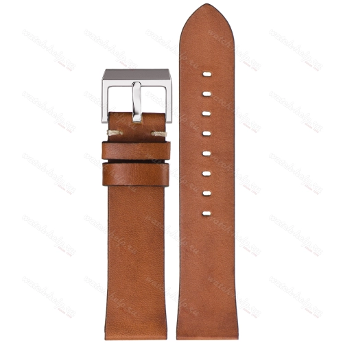 Картинка Stailer Premium 595B Select - ремешок для часов коричневый, премиальная кожа full grain растительного дубления, гладкий, Германия