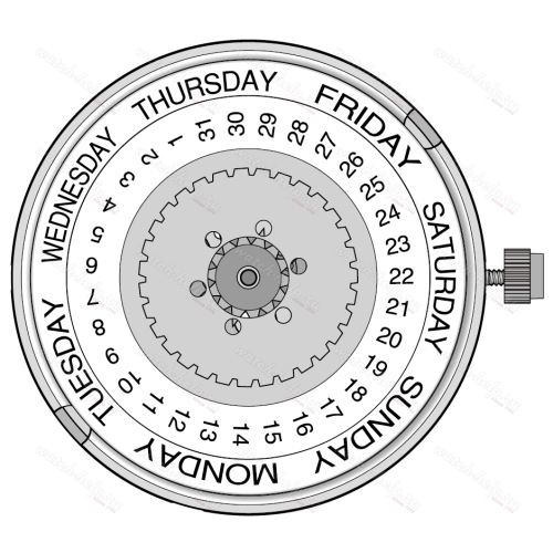 Картинка ETA 255.122 - механизм для часов кварцевый 11 ½, Швейцария