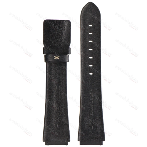 Картинка Stailer Premium 4951 Navigator - ремешок для часов чёрный, итальянская кожа растительного дубления, буйвол, Германия