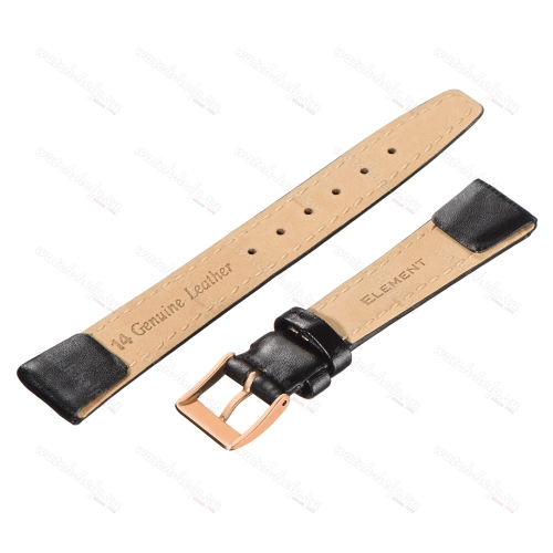 Картинка ELEMENT 731 Click - ремешок для часов чёрный, кожа, гладкий, Германия