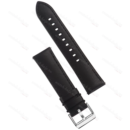 Картинка Stailer Premium 6131 Max endurance sport horween - ремешок для часов чёрный, кожа horween full grain, гладкий, Германия