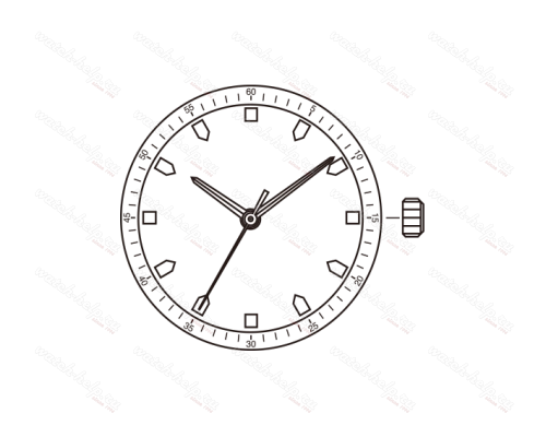 Картинка MIYOTA GL32 Slim - механизм для часов кварцевый 6 ¾ × 8, Япония