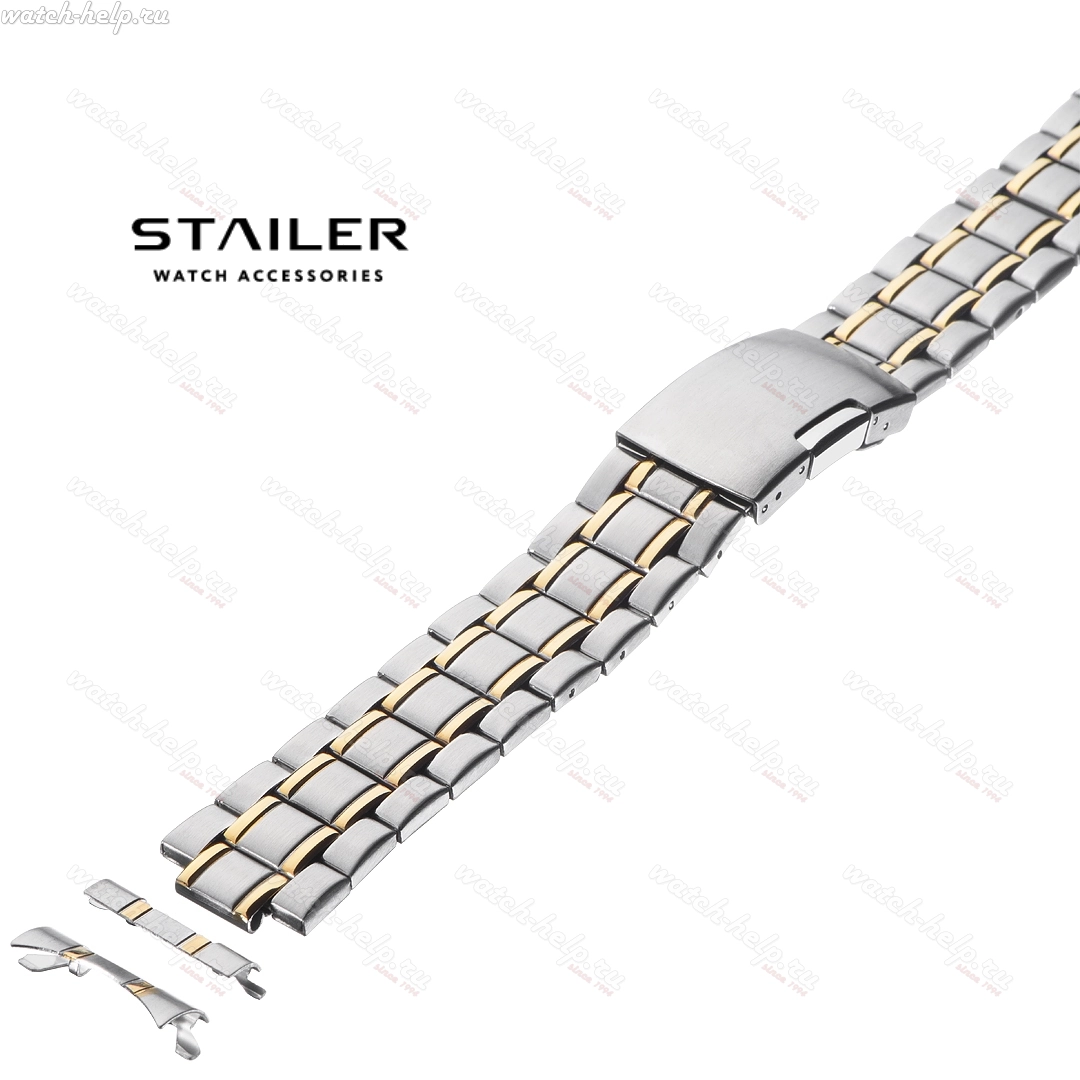 Картинка Stailer BS-85502 IPG Bicolor - браслет для часов комбинированный, сталь, Германия
