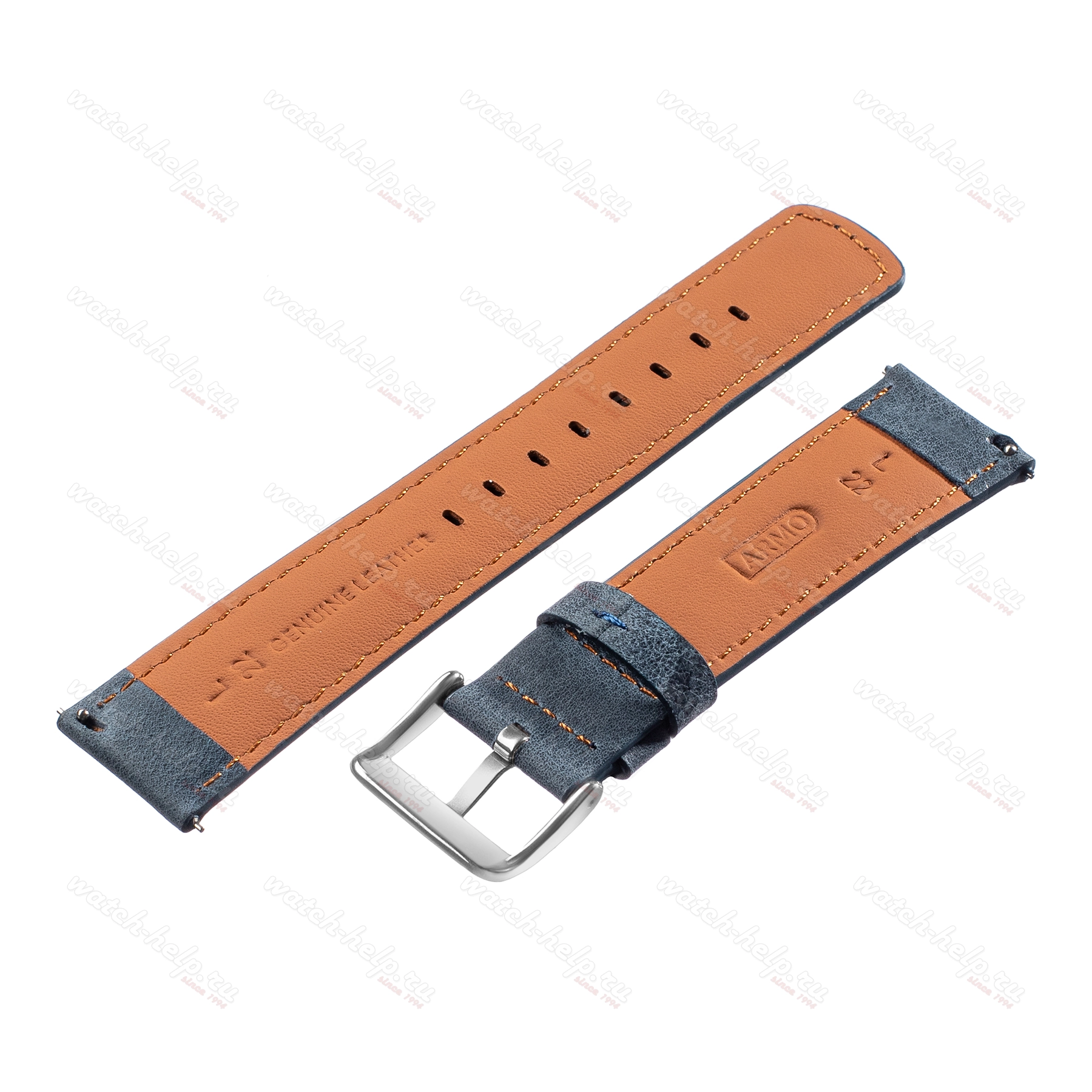 Кожаный ремешок для часов, ARMO Серия - 7707 - 22 L