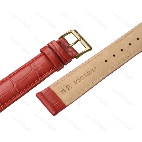 Картинка Stailer 1586 Original - ремешок для часов красный, кожа, аллигатор, Германия