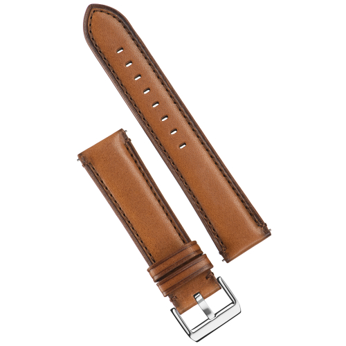 Картинка Stailer Premium 6065 Vintage - ремешок для часов светло-коричневый, итальянская кожа растительного дубления, гладкий, Германия