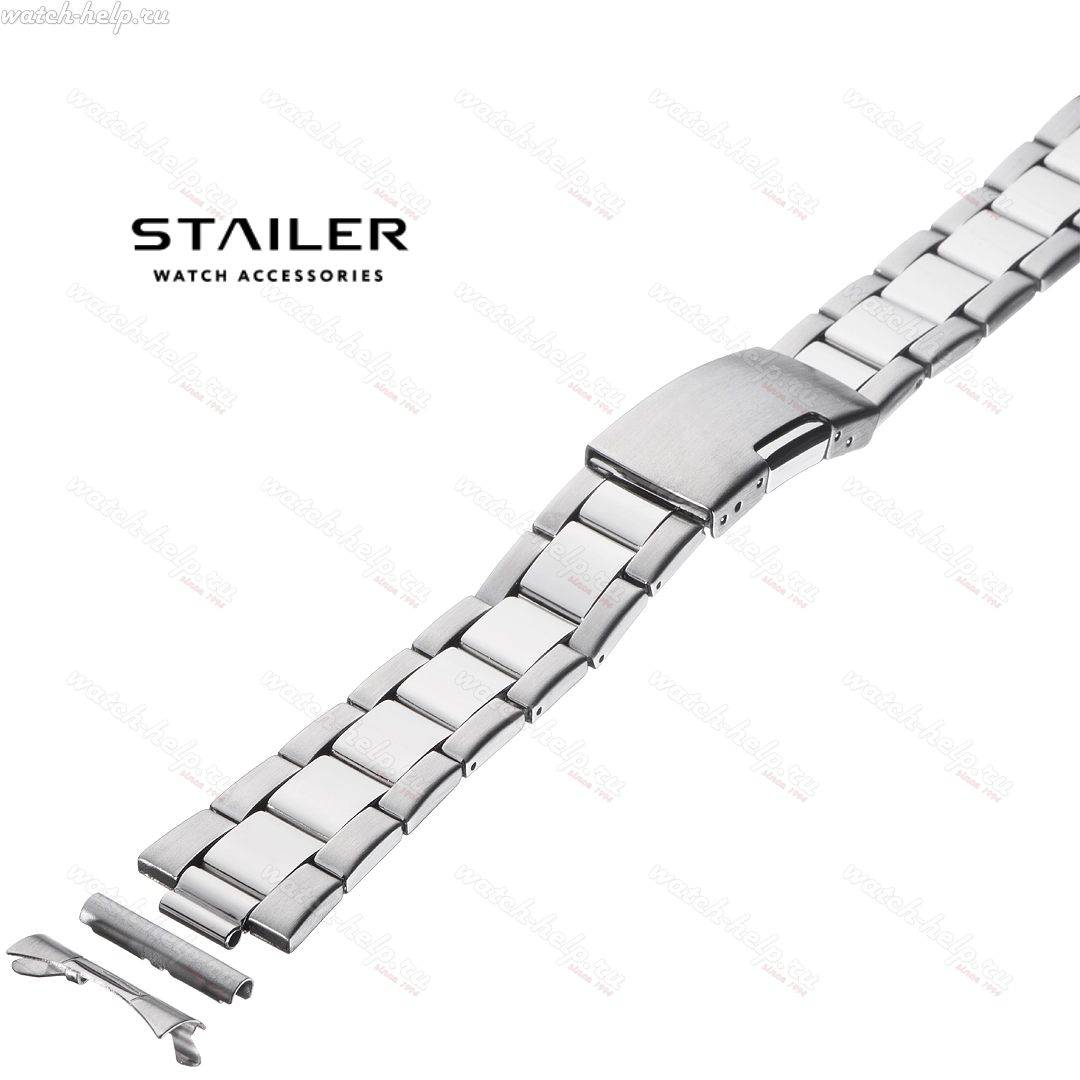 Картинка Stailer BS-85301 PPP - браслет для часов комбинированный 3, сталь, Германия
