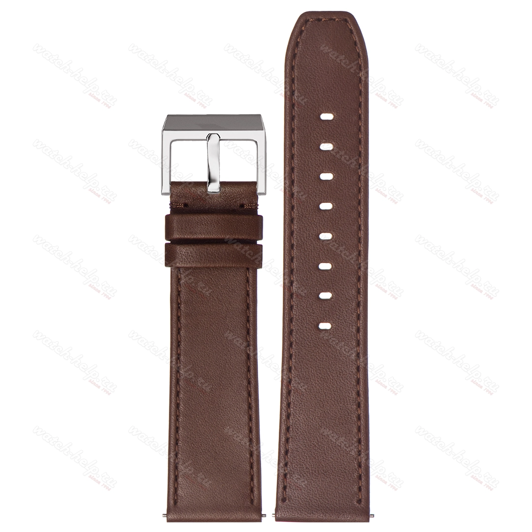 Картинка Stailer Premium 5772 Flex - ремешок для часов коричневый, кожа horween aniline latigo (сша), гладкий, Германия