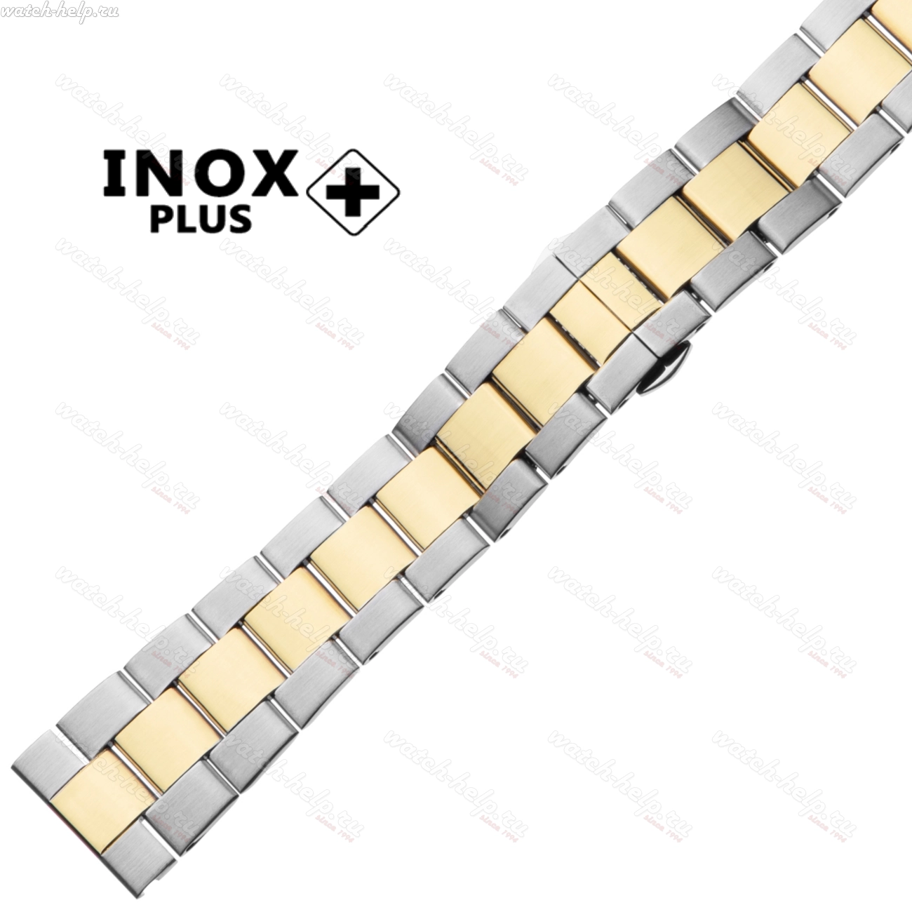 Картинка INOX PLUS S-702 Bicolor - браслет для часов, сталь, Китай