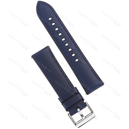 Картинка Stailer Premium 6137 Max endurance sport horween - ремешок для часов синий, кожа horween full grain, гладкий, Германия