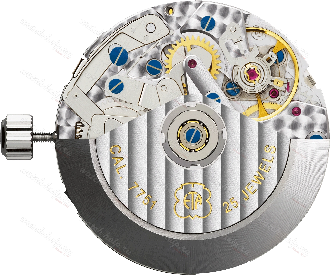 Картинка ETA 7751 Mecaline specialities - механизм для часов механический 13 ½, Швейцария
