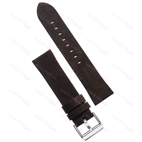 Картинка Stailer Premium 5732 Alaska - ремешок для часов коричневый, итальянская кожа растительного дубления, замша, Германия