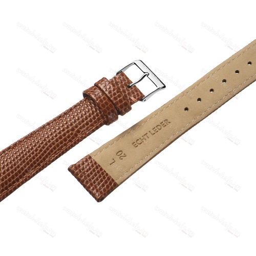 Картинка Stailer 8705 Original - ремешок для часов светло-коричневый, кожа, ящерица, Германия