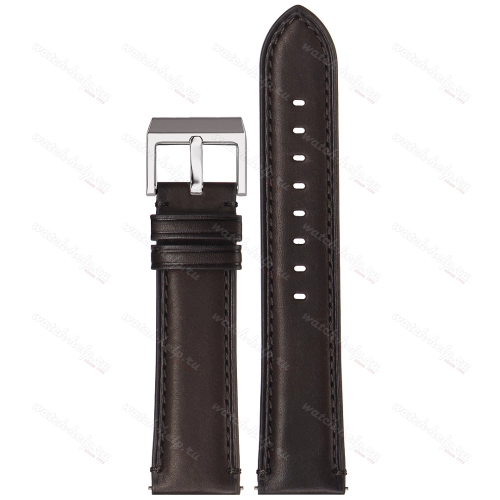 Картинка Stailer Premium 6052 Vintage haas - ремешок для часов коричневый, кожа двойного дубления от tanneries haas (франция), гладкий, Германия