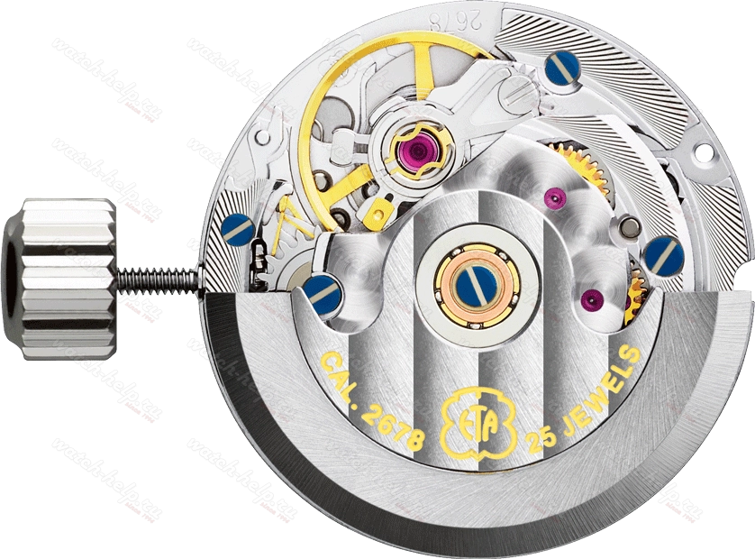 Картинка ETA 2678 Mecaline standard - механизм для часов механический 7 ¾, Швейцария