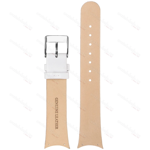 Картинка SKAGEN - 582SSLC White OEM Stailer - ремешок для часов белый, натуральная кожа телёнка, гладкий, Германия