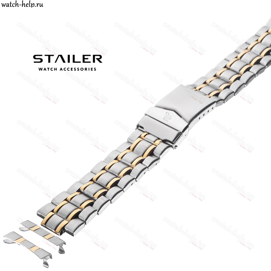 Картинка Stailer BA-65164106 IPG Bicolor - браслет для часов комбинированный, сталь, Германия