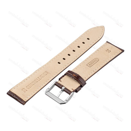 Картинка ARMO 4902 - ремешок для часов коричневый, кожа, аллигатор