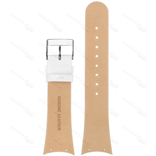 Картинка SKAGEN - 452LSLW OEM Stailer - ремешок для часов белый, натуральная кожа телёнка, гладкий, Германия