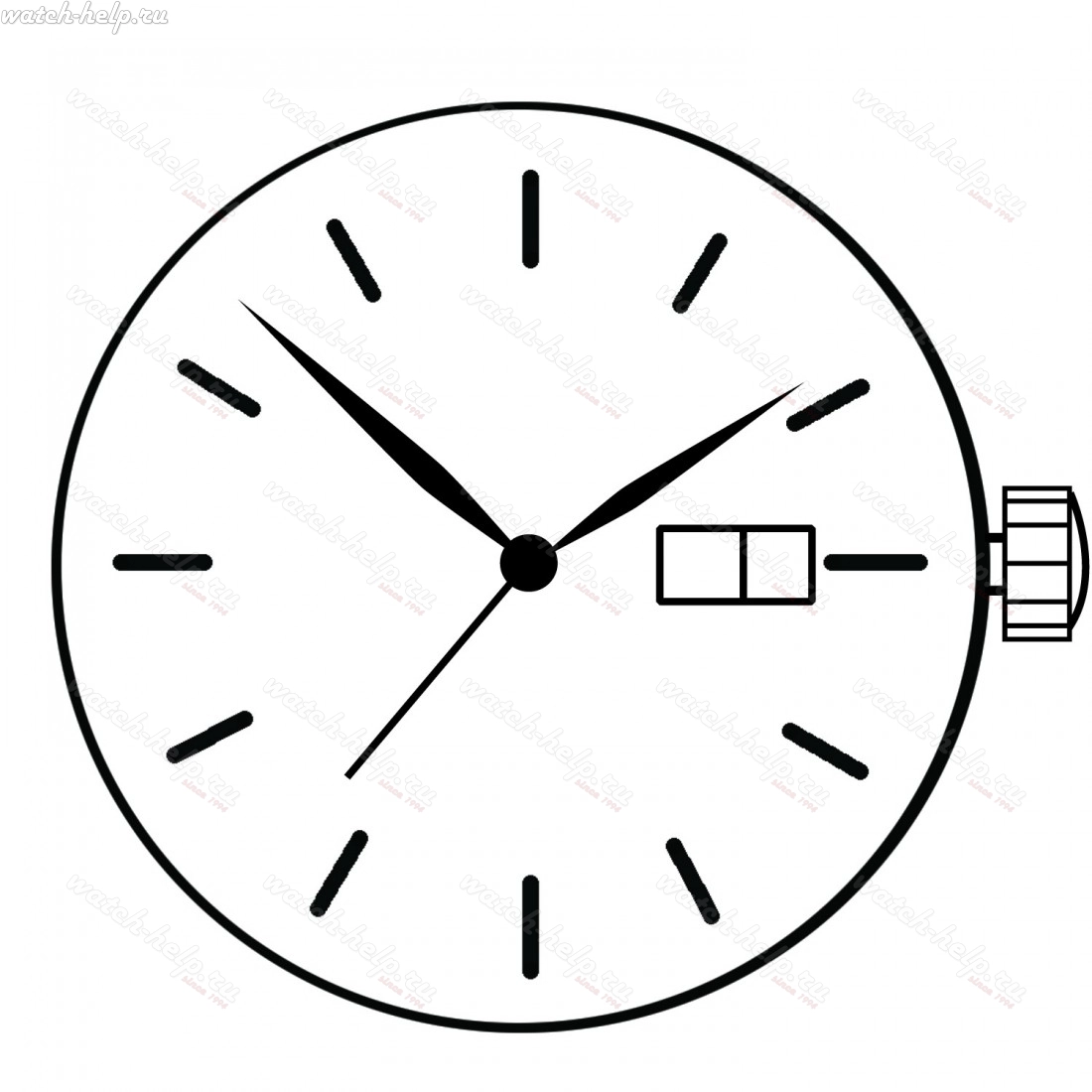 Картинка TMI AL33 - механизм для часов кварцевый 10 ½, Япония