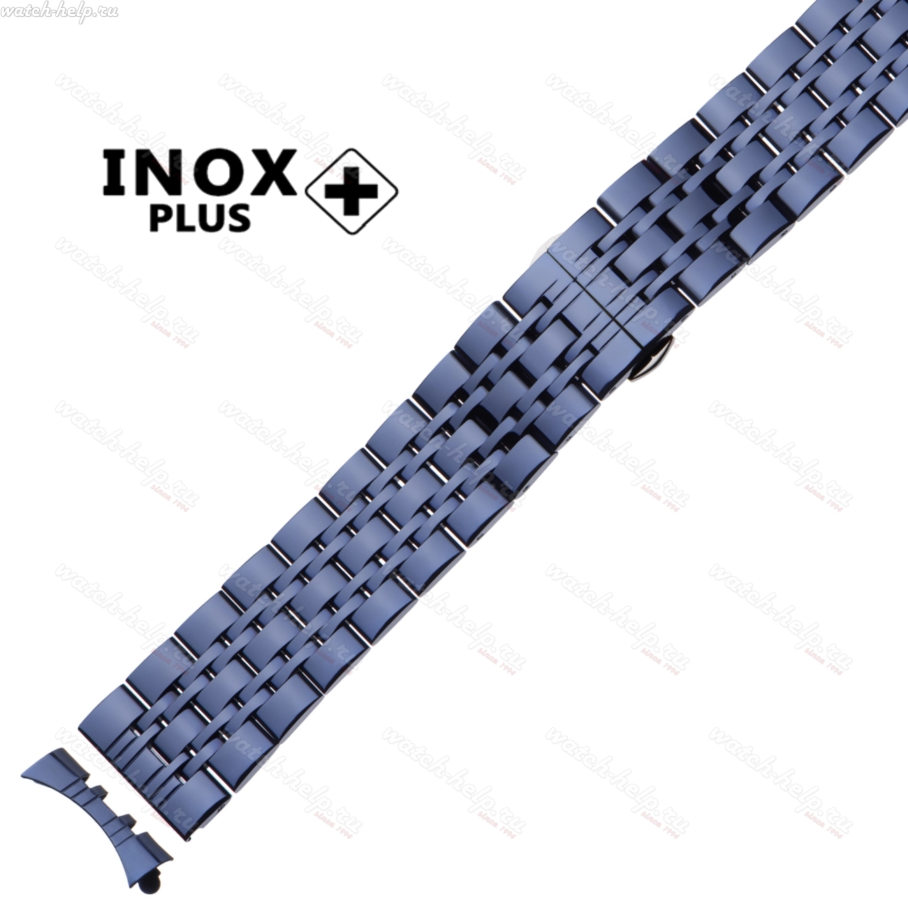 Картинка INOX PLUS S-704 IPBlue - браслет для часов, сталь, Китай