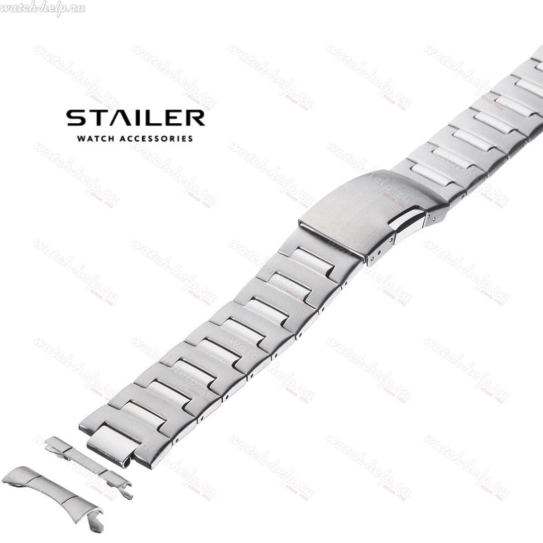 Картинка Stailer BS-85401 PPP - браслет для часов комбинированный 3, сталь, Германия